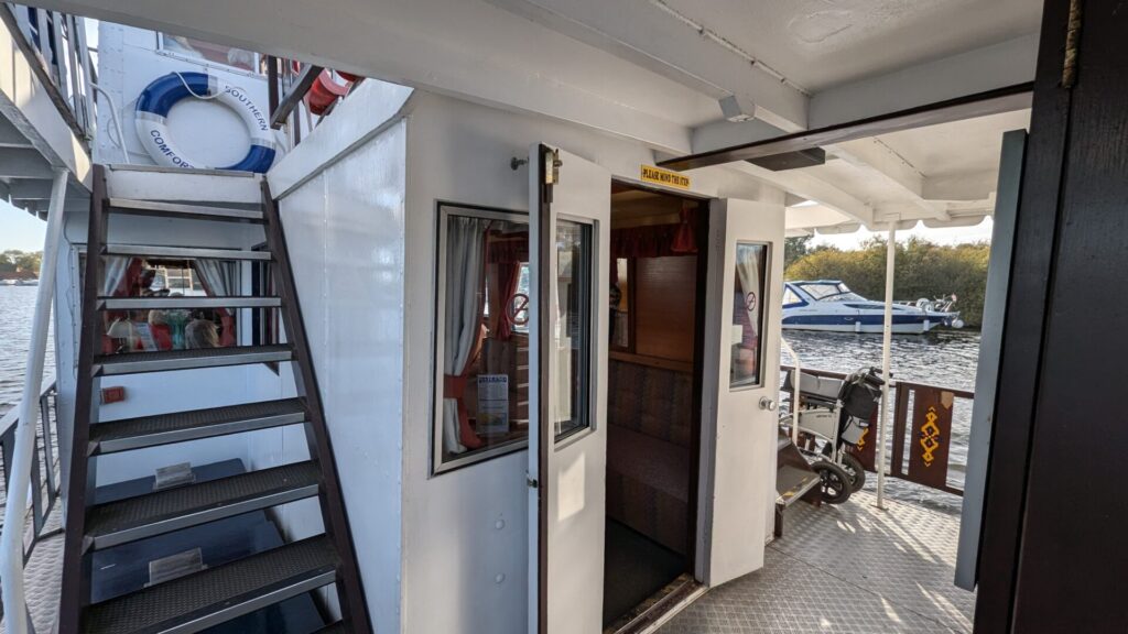 The Lower Deck of the Southern Comfort Mississippi River Boat